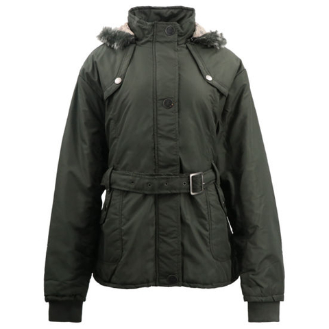 Sexy Women Fur Sport Wear Textile Plain Green Plus Size Activewear Green Hoody Coat