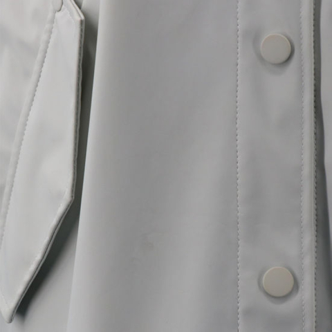 Korea Style Long Leather Soft Hoodie Parka Waterproof Women Coat