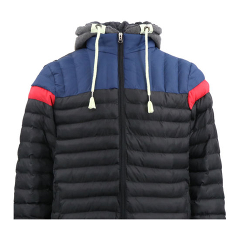 Mens Nylon Bubble Ski Waterproof Duck Down Winter Hooded Long Bomber Reversable Custom Jacket