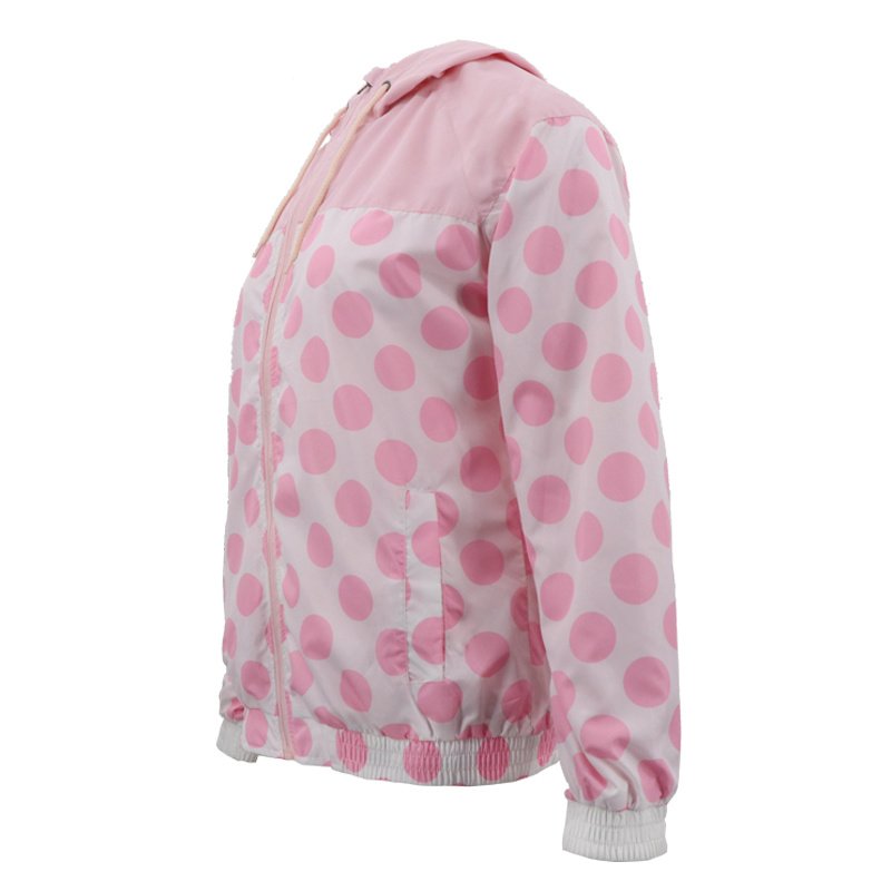 Ladies Winter Sports Hoodie Front Pocket Waterproof Outer Shiny Training Jacket