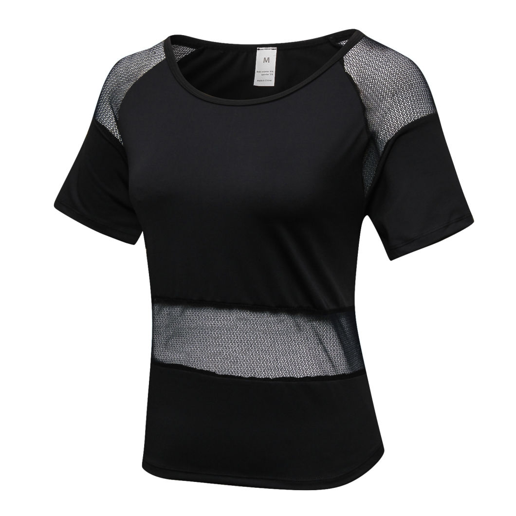 Wholesale Plus Size Women Female Sportswear Activewear Beauty Back Gym Fitness Yoga Clothes Tank Top T Shirt Custom Sport Wear