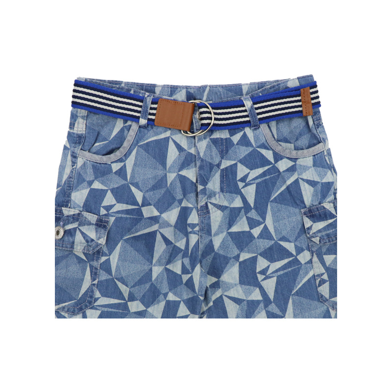 Kids Shorts for Summer Wholesale Little Boy Denim Printed New Pants Design Shorts Vintage Jean for Boy