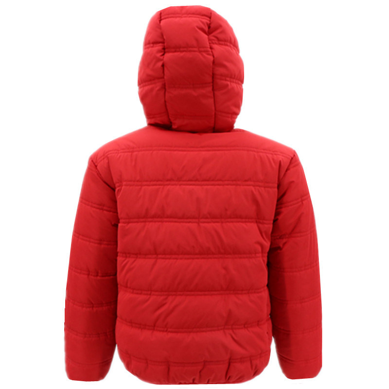 Wholesale New Design Outfits Boutique Winter Warm Clothes Clothing Dresses Red Parka Padded Down Zipper Coat for Toddler Little Children Kids Baby Boys Girls
