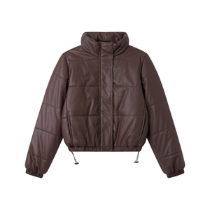 Women's PU jacket, winter coat, fashionable jacket