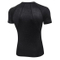Male Men Fitness Round Neck Printed Striped Sleeve Clothes T-Shirt with Logo Cotton