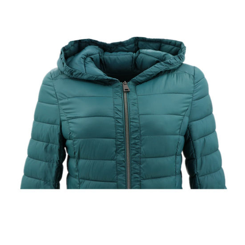 Women Jacket Latest Design Plus Size Nylon Waterproof Rain Clothing Hood Green Cotton Padded Coat Chinese Tradition For Winter