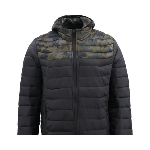 Wholesale High Quality Men′s Casual Camo Hoodies with Zipper Coat Long Waterproof Parka Men Padding Jacket