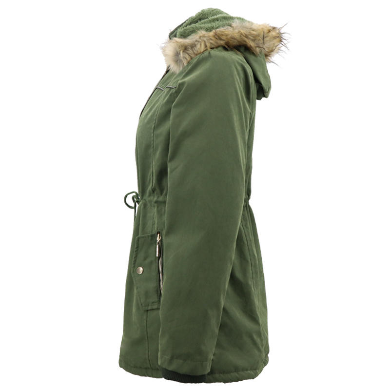 Chinese Winter Clothing Manufacturers Fashion Parka Hooodies with Fur Custom Women Plus Coat