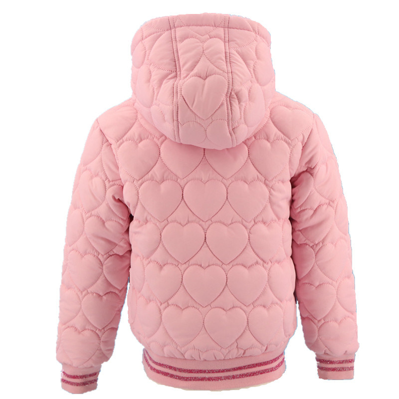 Import High Quality Manufacture Custom Coat With Embroidery Pink Windbreaker Fur Winter Fashion Children Jacket Hoodie Bomber Clothes For Kids Baby Toddler Girl