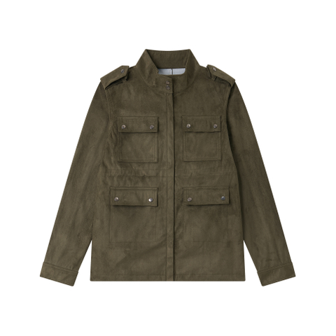 Women's jacket, winter coat, fashionable jacket, SUEDE