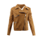 Korean Winter Stylish Suede Vintage Formal Zip up Wholesale Model for Women Blazer Jacket