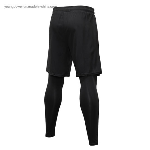 Mens Korean Custom OEM Private Label Quick Dry Polyester Black Plain Sports Bike Cycling Running Hockey Jersey Gym Yoga Set Shorts Pants