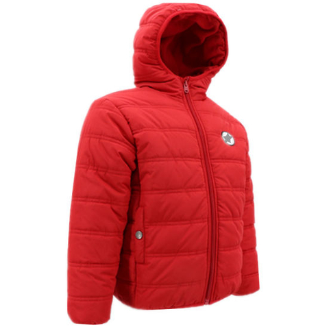 Wholesale New Design Outfits Boutique Winter Warm Clothes Clothing Dresses Red Parka Padded Down Zipper Coat for Toddler Little Children Kids Baby Boys Girls