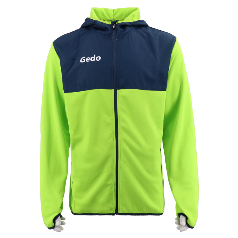 Korean Hot Trench Japan Zip Hoodie Shiny Neon Green Winter Fashion Warm Cycling Running Coat Long Sleeve Sportswear Parka Hoody Jacket for Men Outdoor Chinese