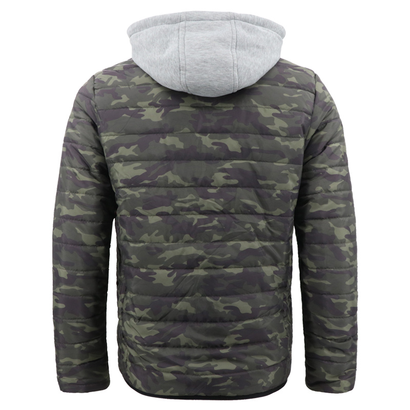 Cold Winter Wholesale Price Soft Shell Tactical Waterproof Ultra Light Down Camo Puffer Hunting Custom Sublimation Camouflage Jacket for Men Sport Printing Hood