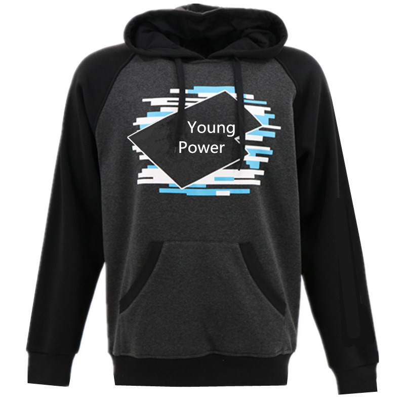 Wholesale Cheap Price Best Quality Black Custom Design with Print Oversized Casual Hip Hop Athletic Apparel Clothes Sweatshirts Pullover Hoody Hoodies for Mens