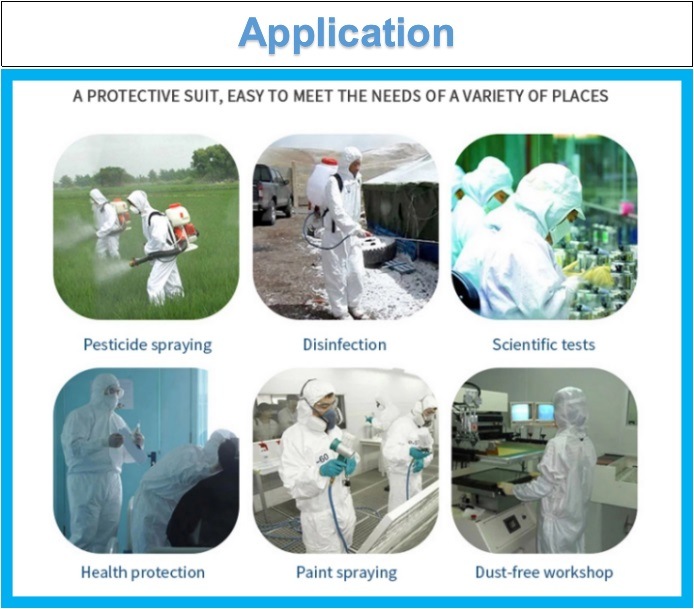 Custom High Quality Disposable Civil Coverall Suit Chemical Anti Pollution Virus Safety Exposure Protective Clothing Clothes Garment