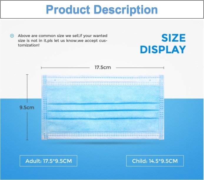 Approved Designer High Quality 3 Ply Colored Earloop Non Woven Air Pollution Protection Disposable Breathable Civil Mouth Face Mask Supplier