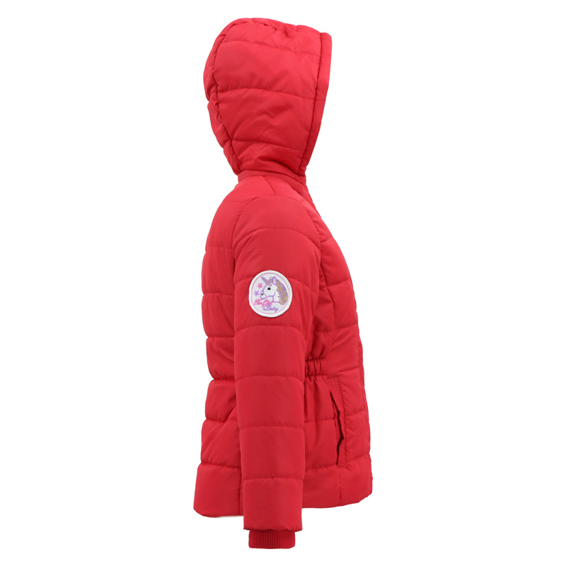 Fashion Wholesales Winter Padding Girls Jacket Long Parka Oversized Hoodie with Leopard Printed Fur Lining