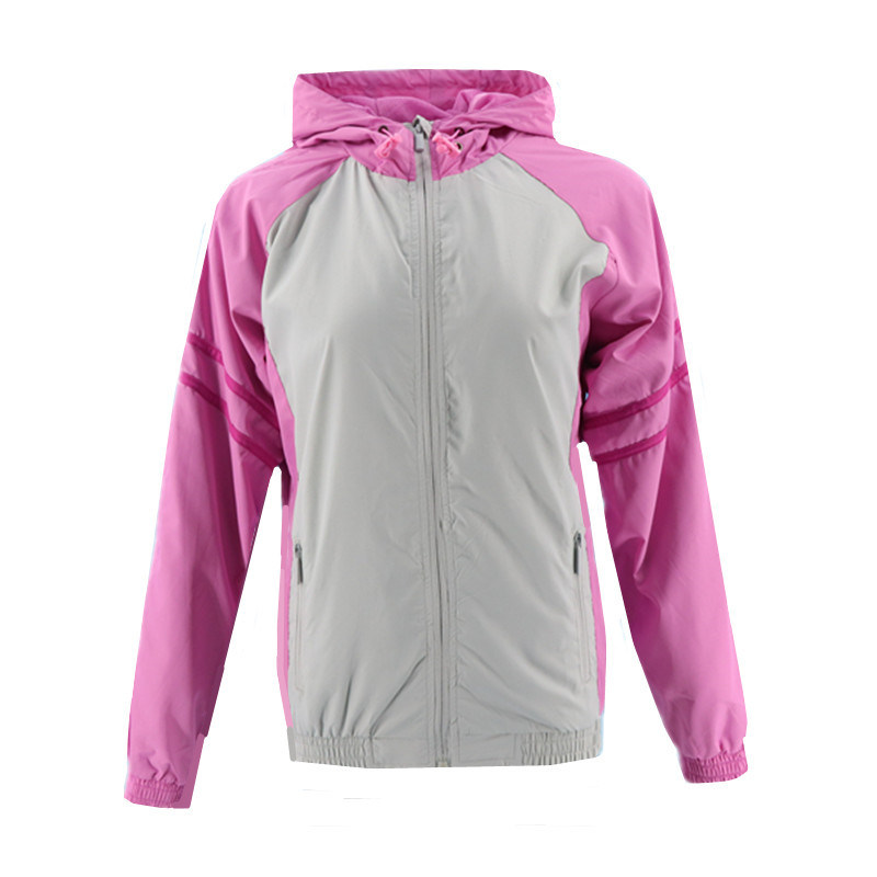 Women Fashion Motorcycle Spring Sport Running Softshell Hoodie Oversize Short Jacket