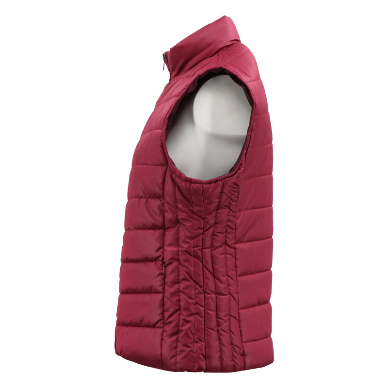Woman Quilted China Wholesales Coat Winter Cotton Bordeaux Vest