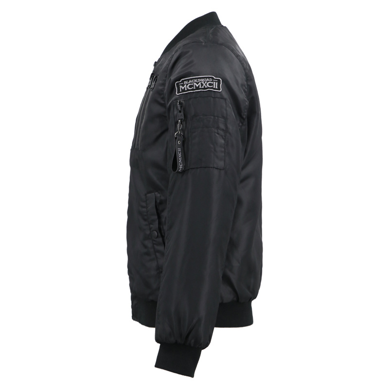 Fashion Men Nylon Bomber Black Puffer Custom Motorcycle Winter Man Down for Jacket