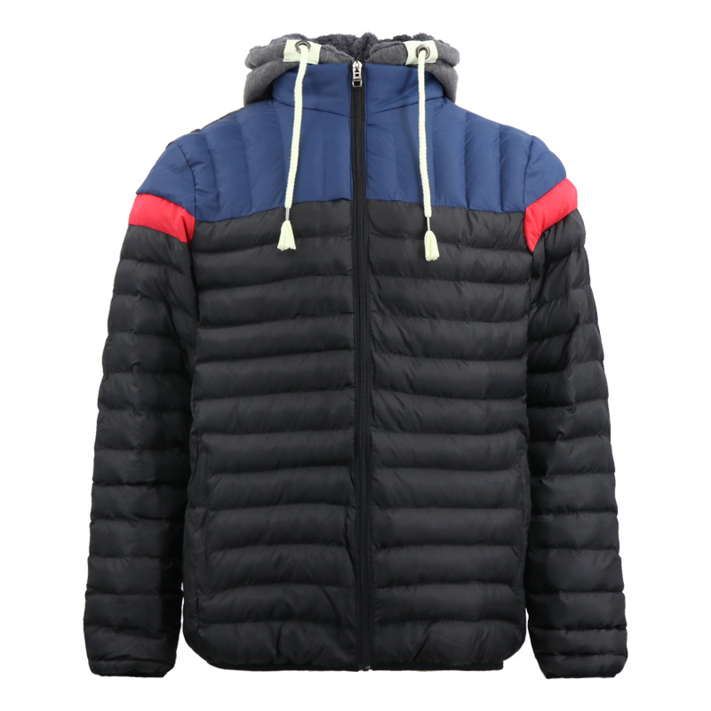 Mens Nylon Bubble Ski Waterproof Duck Down Winter Hooded Long Bomber Reversable Custom Jacket