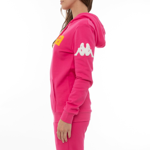 Custom Oversized Hoodie for Women Pink Raspberry White