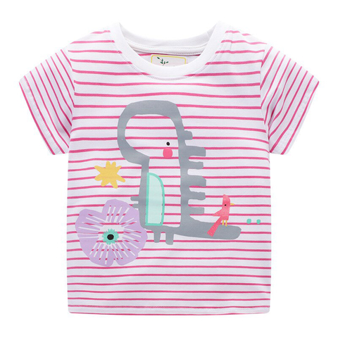 2-7 Years Cartoon Whale Print Children Boys Short Sleeve T Shirt For Summer