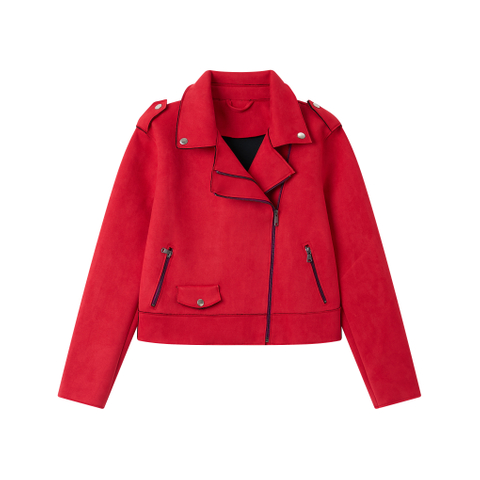 Women's SUEDE jacket, winter coat, fashionable jacket