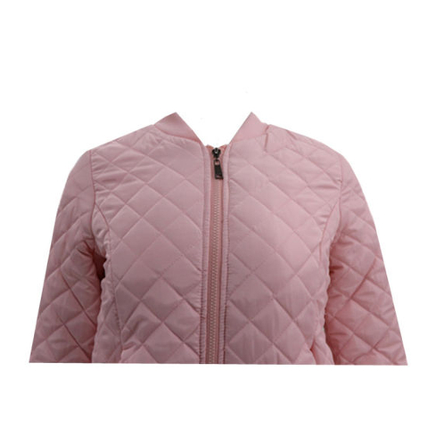 Lady Casual Vintage Pink Winter Puffer Trendy Short Business Plaid Blazer Jacket For Women
