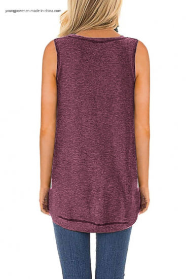 Womens China Custom Active Knit Cotton Black Blank White Sleeveles Pocket Crop Tank Tops