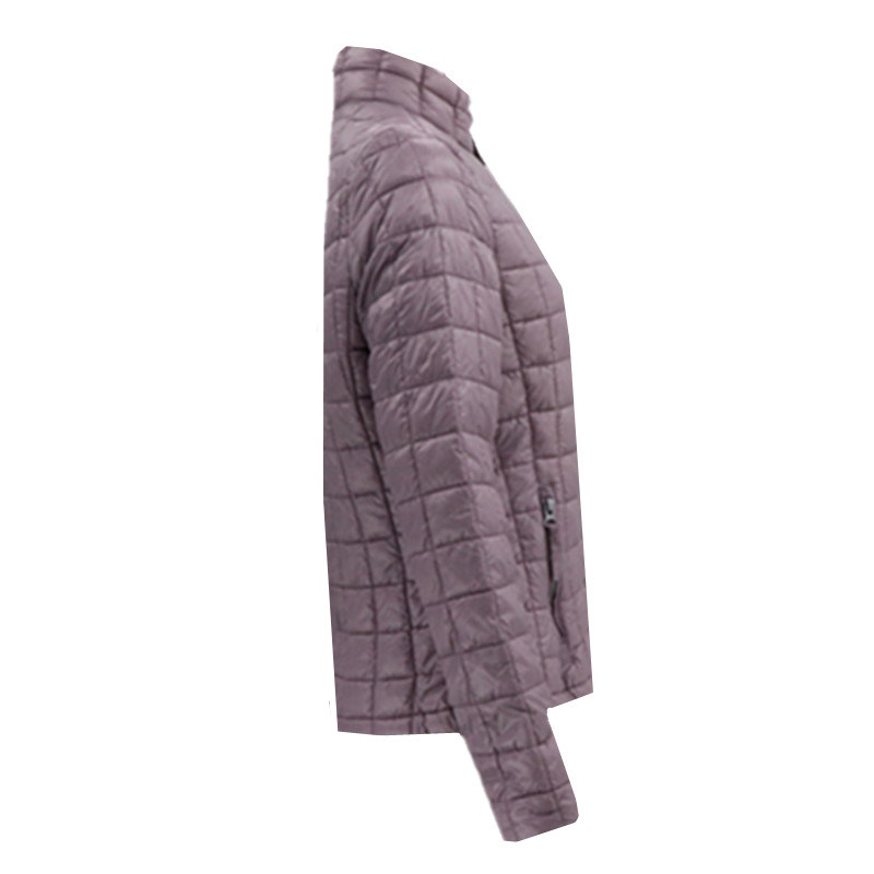 Ladies Winter Wear Embroidery Puffy Cotton Light Weight Nylon Water Proof Shiny Zipper Packable Women's Padded Jacket