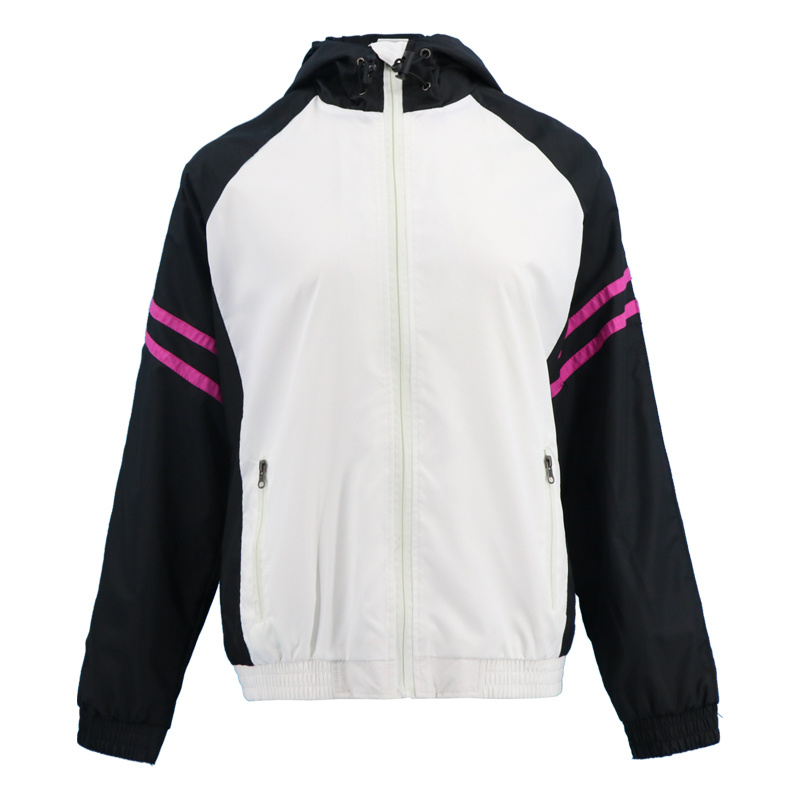 Custom Windbreaker Jacket Crop Workout Tank Top Super Soft Women Clothing Hoodies Athletic Apparel Jacket