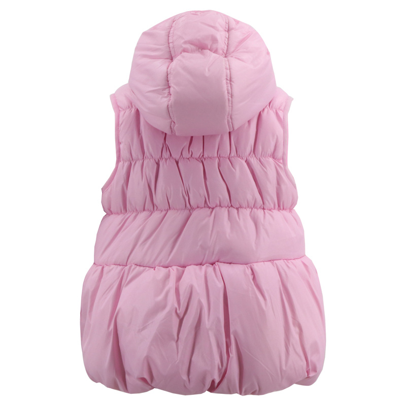Wholesale Winter Bodywarmer Light Soft Shell Puff Windbreaker Kids Warm Jacket Sleeveless Cold Down Padding Puffer Vest for Baby Girl Children