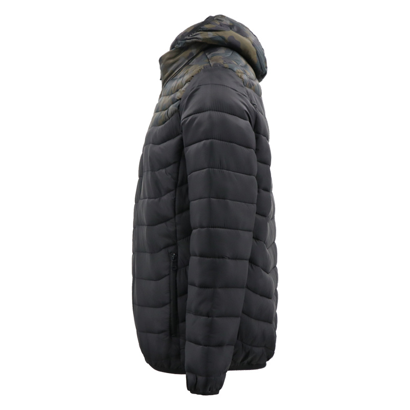 Wholesale High Quality Men's Casual Camo Hoodies with Zipper Coat Long Waterproof Parka Men Padding Jacket