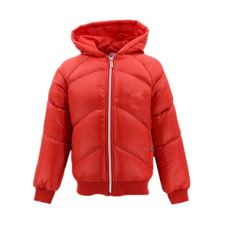 Eco-Friendly Kids Fashionable Clothing Winter Red Jacket Puffer Waterproof Sport Zipper Padded Boys Bomber Jacket