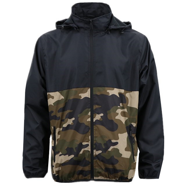 Chinese Popular New Latest Design Cool OEM Varsity Autumn Wear Hip Hop Street Clothing Clothes Army College Camouflage Camo Bomber Wind Breaker Jacket for Men