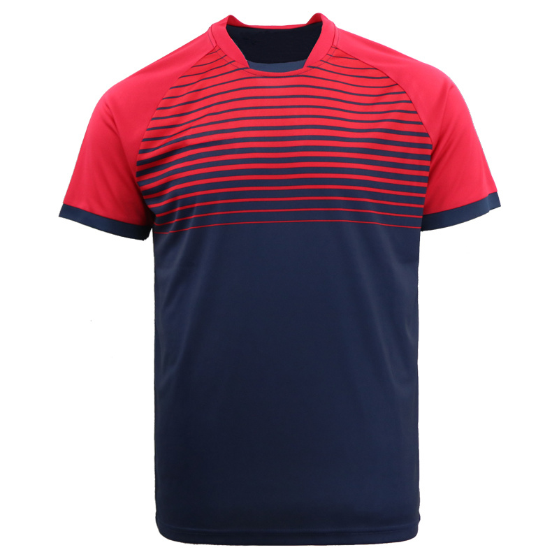 Summer Soccer Football Quick Dry Casual Gym Running Blank Fit Custom Logo Striped Full Printed T Shirt for Mens Outdoor Sport Plain Tracksuit Top Designers