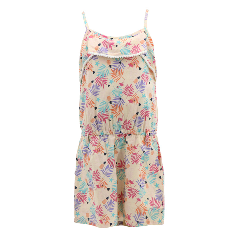 Wholesale Custom Designer Korean Fashion Slim Big Girls Sexy Elegant Summer off The Shoulder Overalls Sleeveless Beach Set Short Jumpsuit