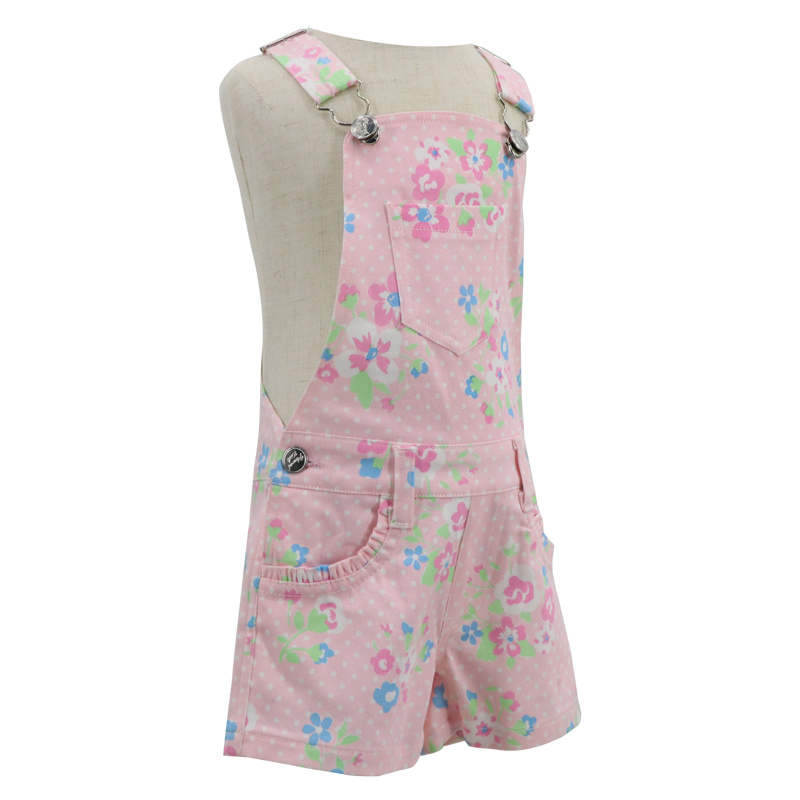 Wholesale Price in Bulk China Infant Babies Baby Summer Clothes Newborn Set Beach Overall Jean Denim Shorts Romper Jumpsuit for Toddler Kids Girls