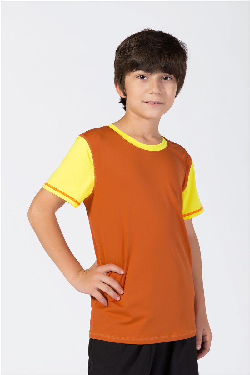 Children Urban Korea Custom Personalised Kids Tracksuits Athletic Cycling Fitness Workout Clothes Tshirt Boys Short Sleeve