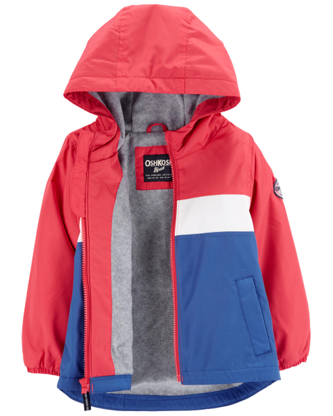 Carter's Colorblock Boys Fleece-Lined Windbreaker Jacket