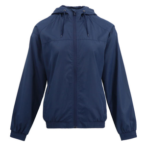 Wholesale Plain Denim Oversized Women Hight Quality Blank Pullover Street Style Hoodies Windbreaker Jacket