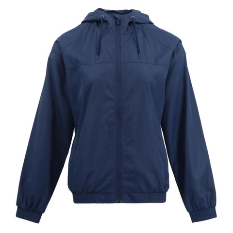 Wholesale Plain Denim Oversized Women Hight Quality Blank Pullover Street Style Hoodies Windbreaker Jacket