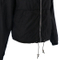 Customized Fleece Jacket with Hoodie Long Sleeve Coat Baseball Black Women Jacket