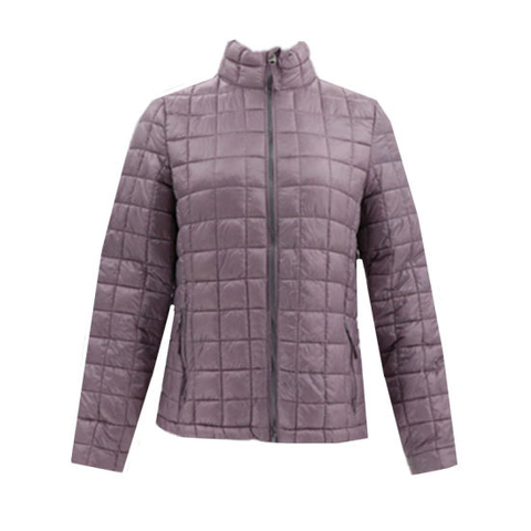Ladies Winter Wear Embroidery Puffy Cotton Light Weight Nylon Water Proof Shiny Zipper Packable Women′s Padded Jacket