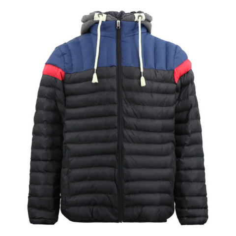 Mens Nylon Bubble Ski Waterproof Duck Down Winter Hooded Long Bomber Reversable Custom Jacket
