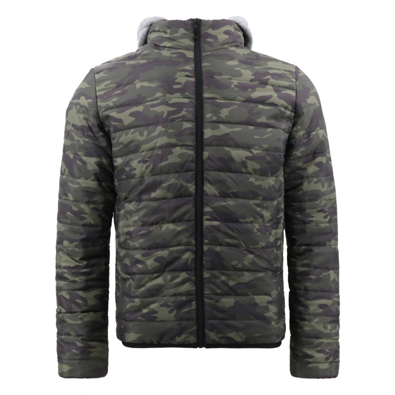 Cold Winter Wholesale Price Soft Shell Tactical Waterproof Ultra Light Down Camo Puffer Hunting Custom Sublimation Camouflage Jacket for Men Sport Printing Hood