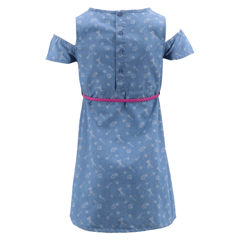 Girls Uniform Skirt Clothing T-Shirt Dress Printing Sunflower Overall Outfit Sweat Skirt Dress